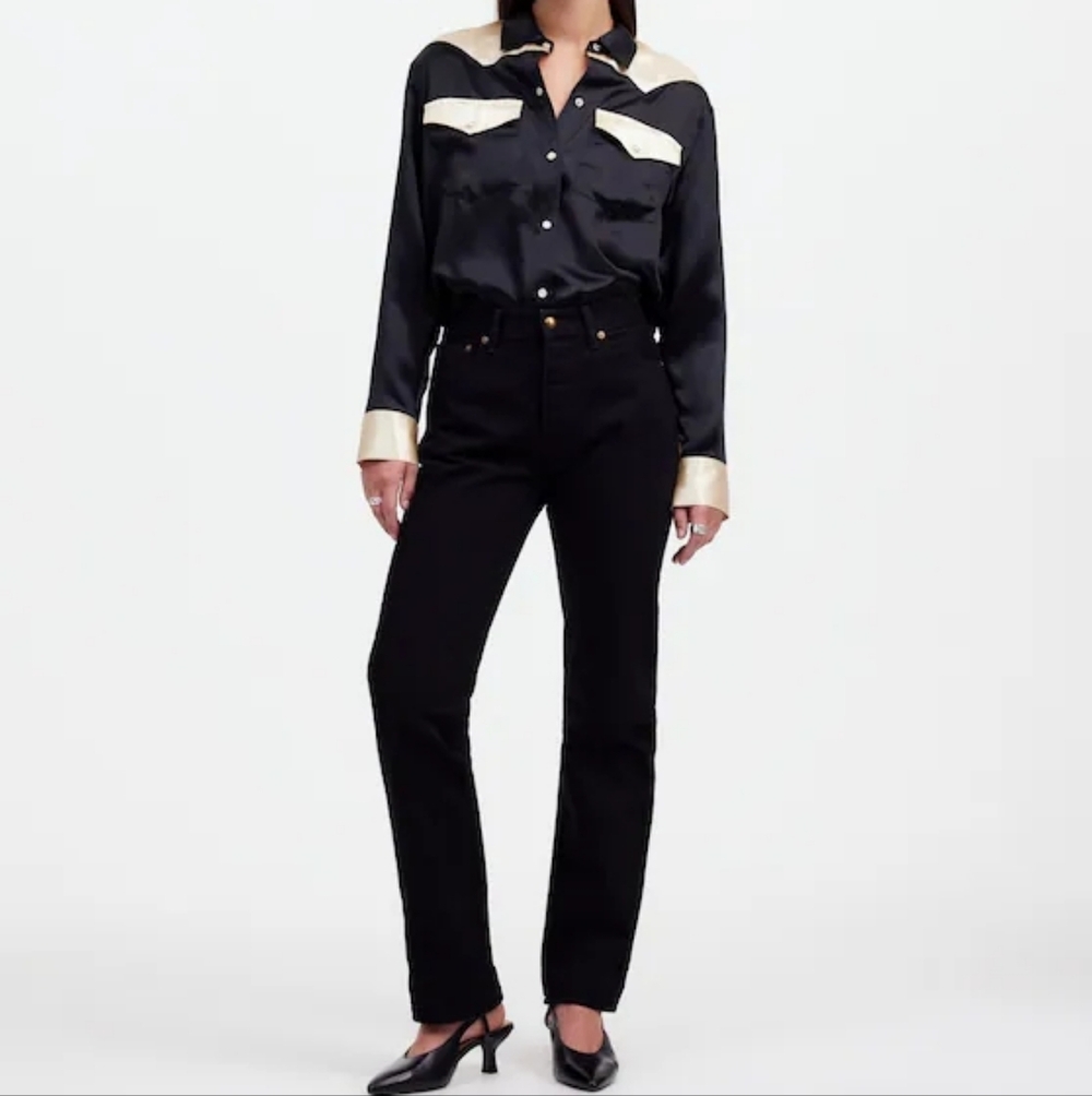 Alexa Chung for Madewell High Rise Straight Jean